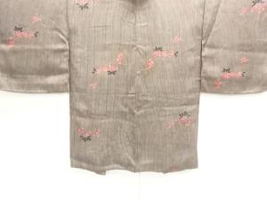 大正ロマン　縞に花模様羽織